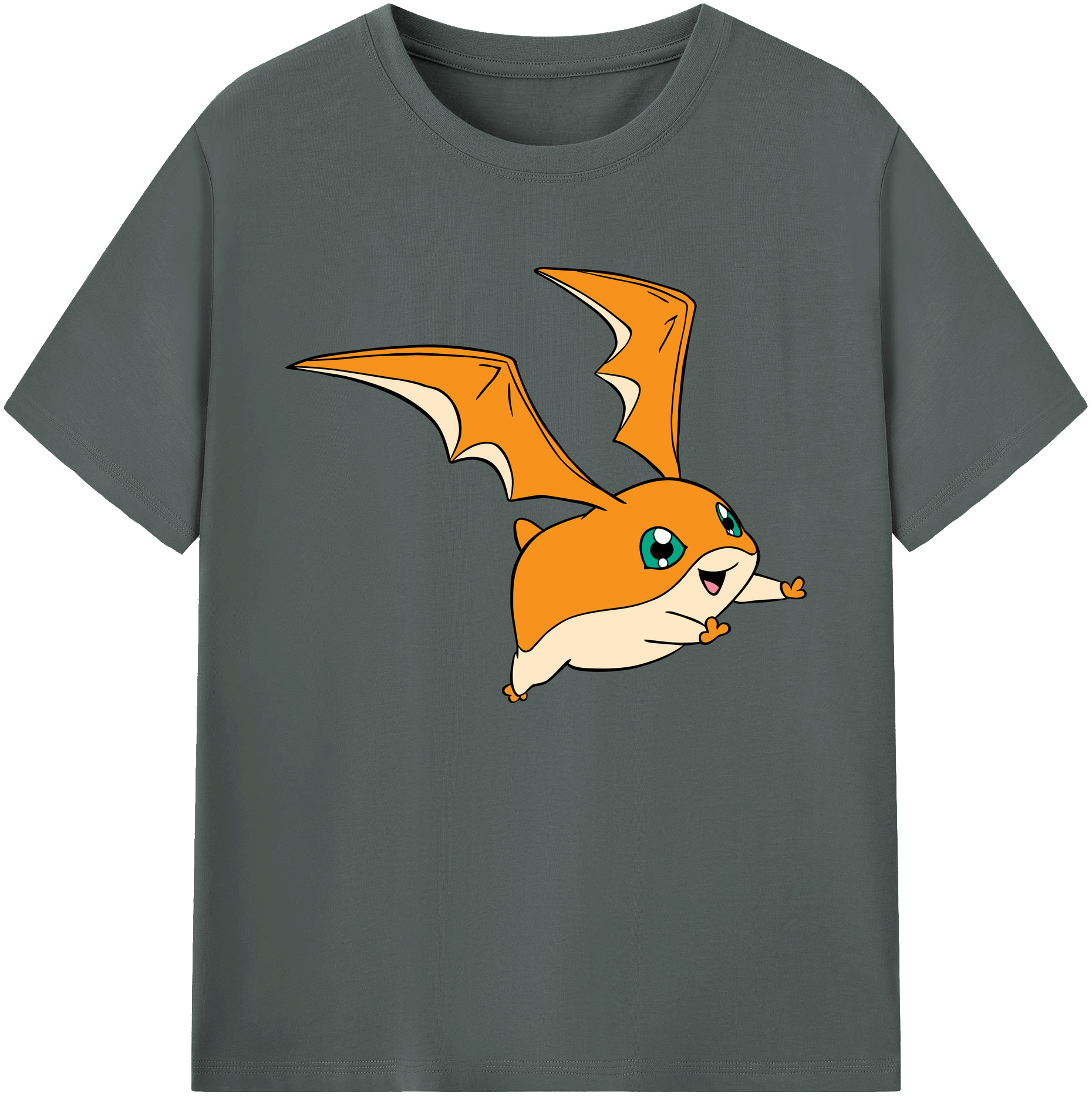 （画像用） Digimon デジタルモンスター/デジモン 綿100％ メンズ半袖Tシャツ｜肌触りやわらか＆通気性